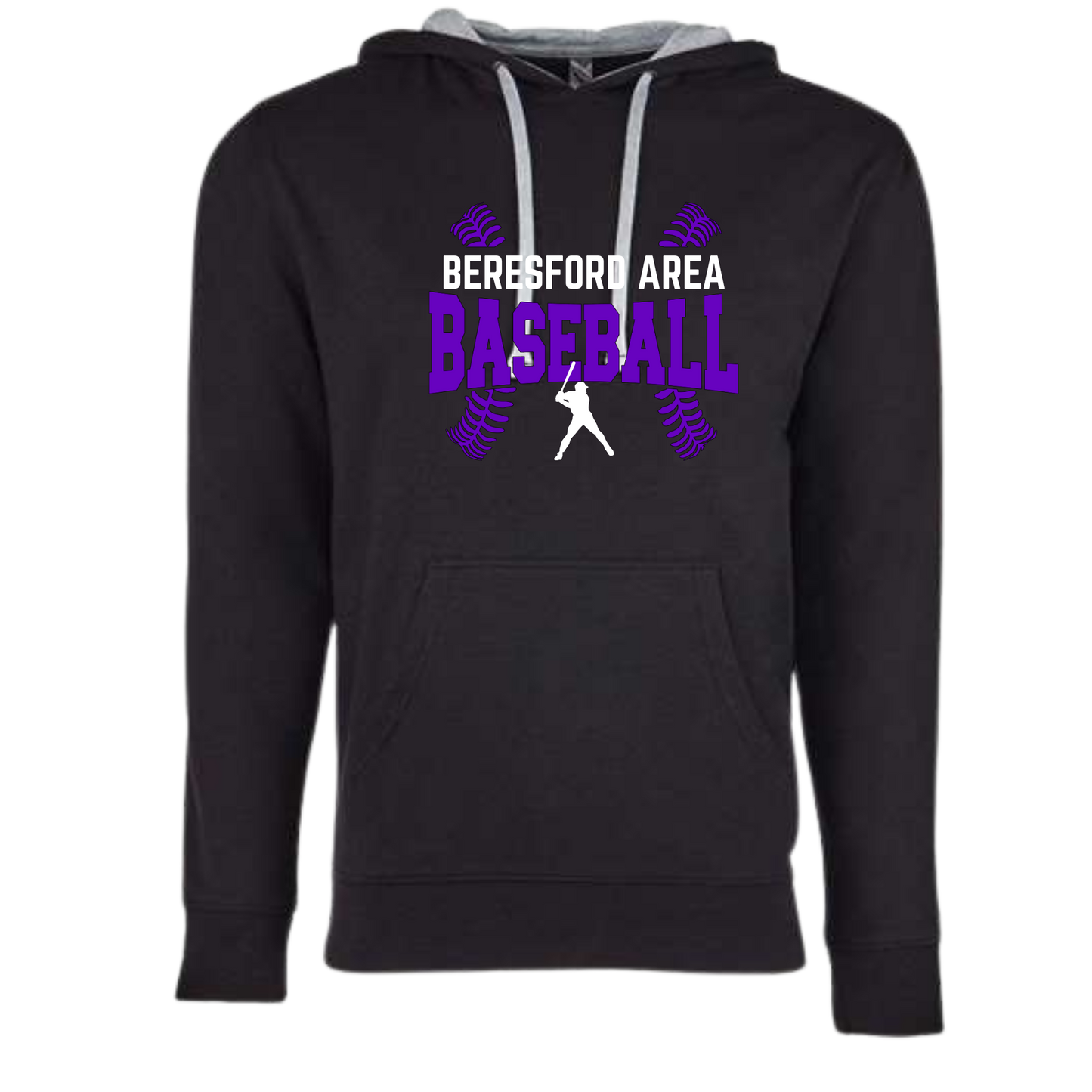 Next Level Hoodie - Beresford/ Beresford Area - Baseball Stitches