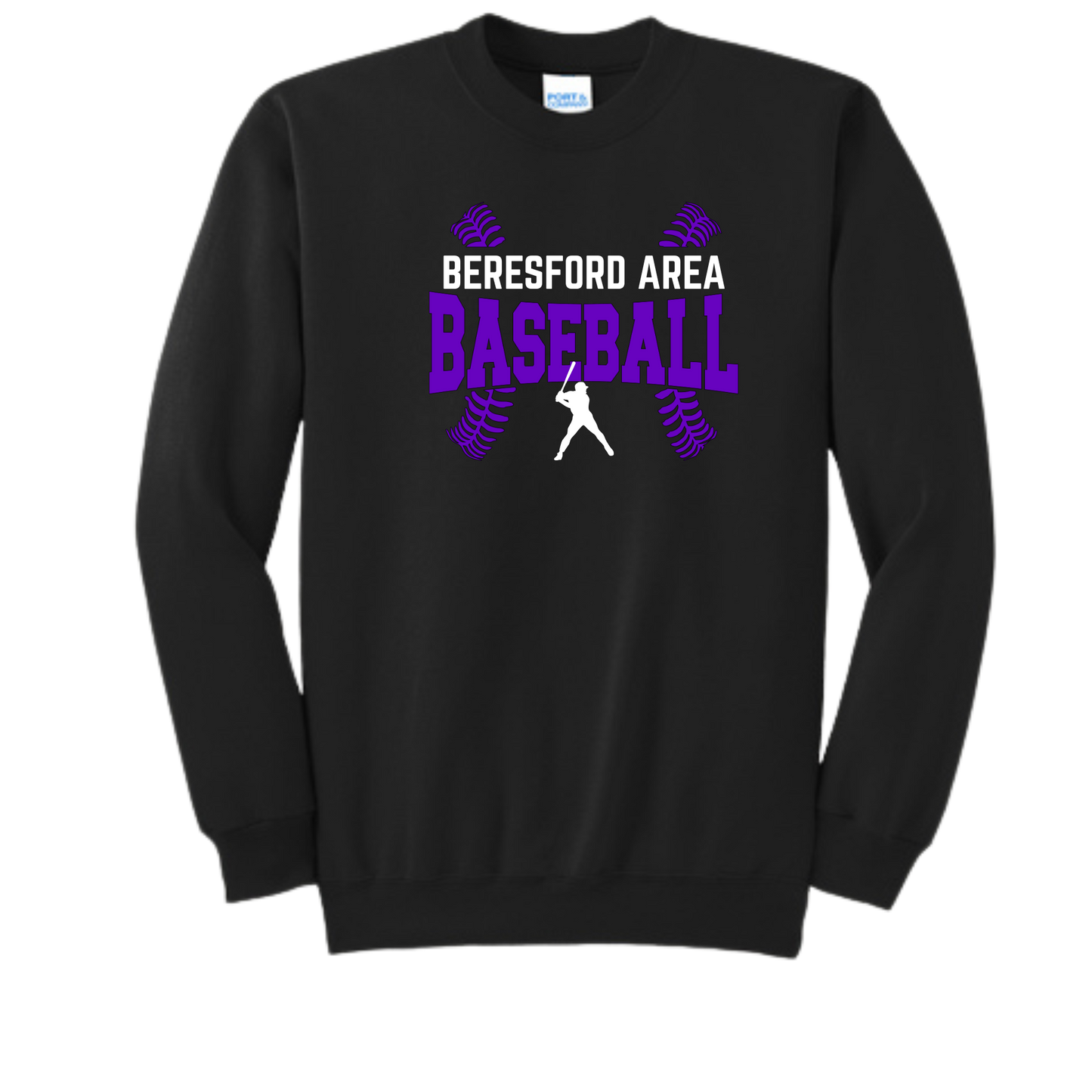 Port & Company Crew - Beresford/ Beresford Area - Baseball Stitches