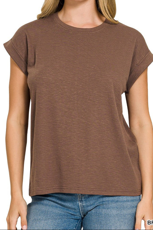 Zenana T-shirt- Brown