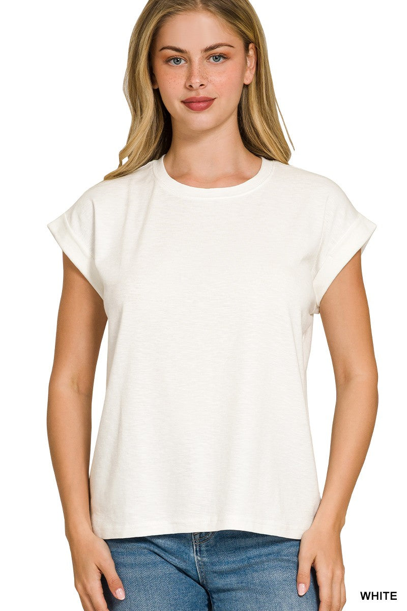 Zenana T-shirt- Sand Beige