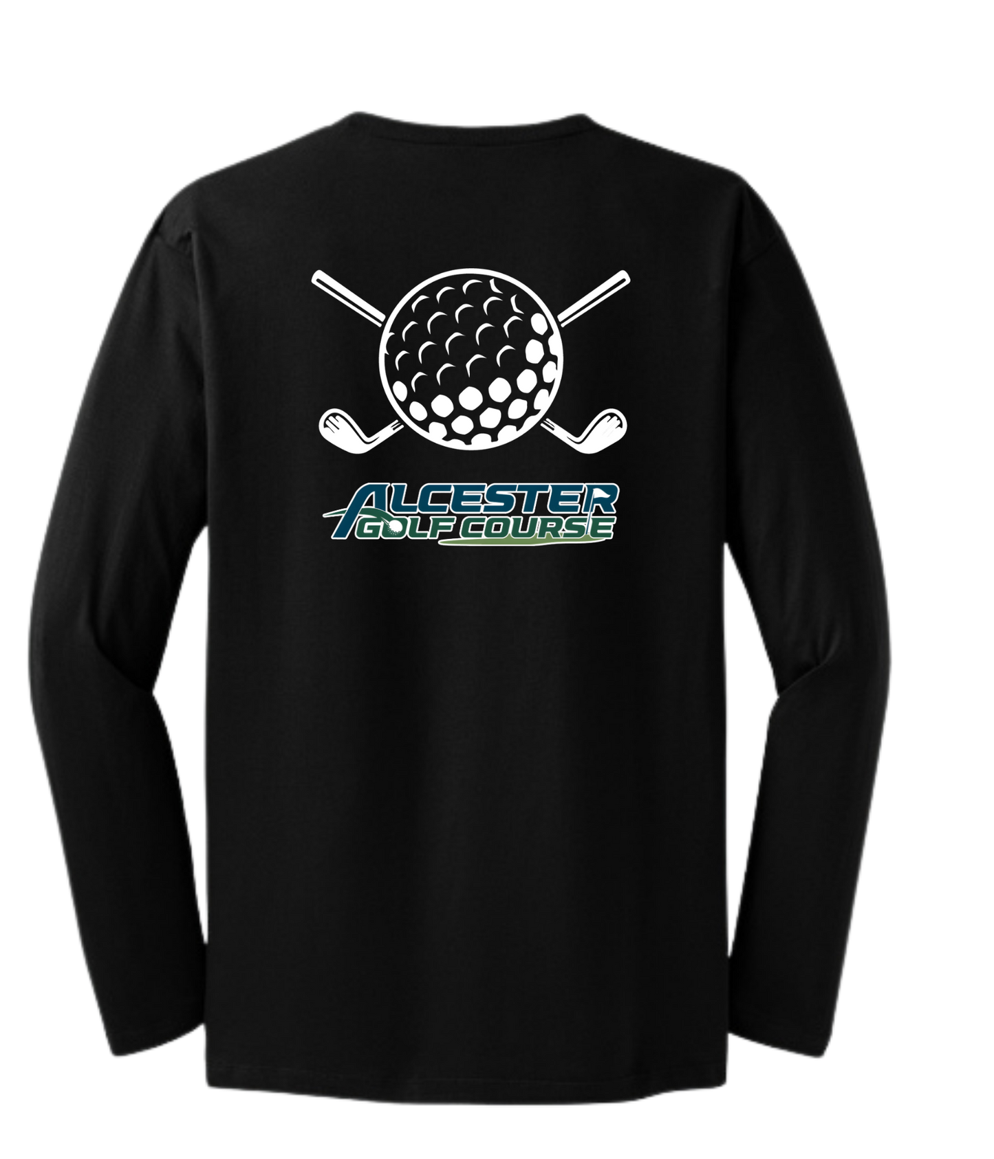 Alcester Golf Course - Unisex Long Sleeved Tee -Golf Ball