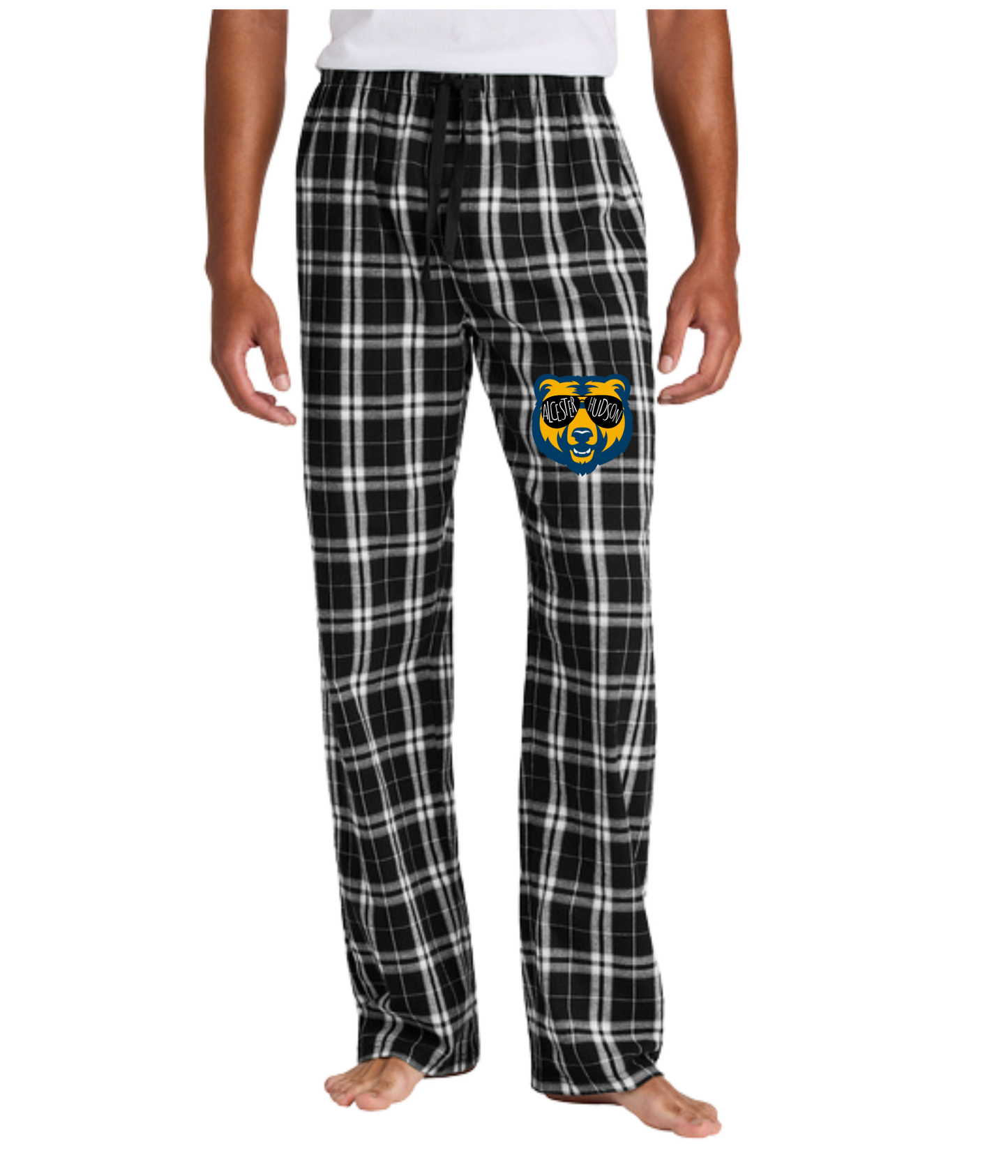 Flannel Plaid Pants - Cub with Sunglasses