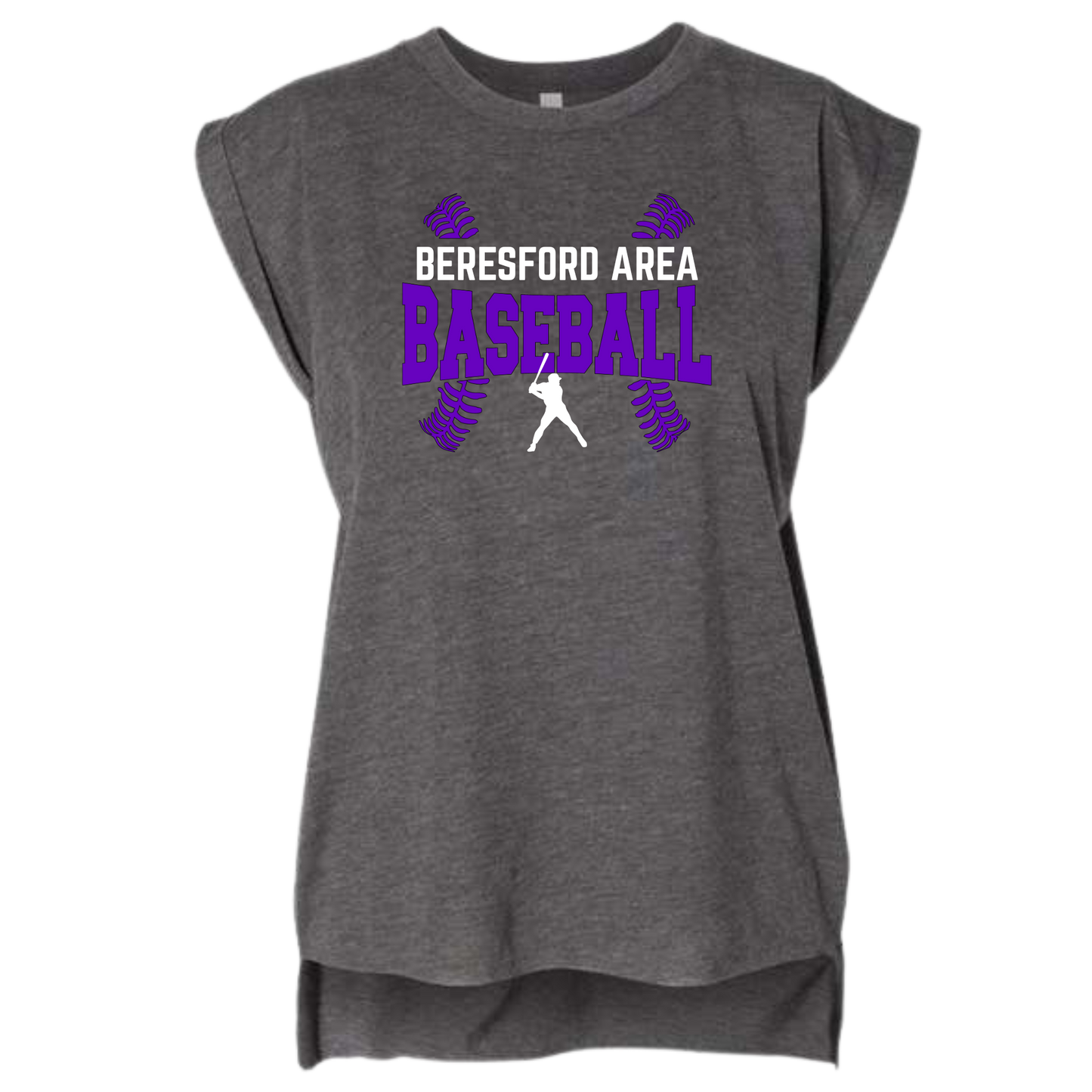Bella Canvas Muscle Tank - Beresford/ Beresford Area - Baseball Stitches