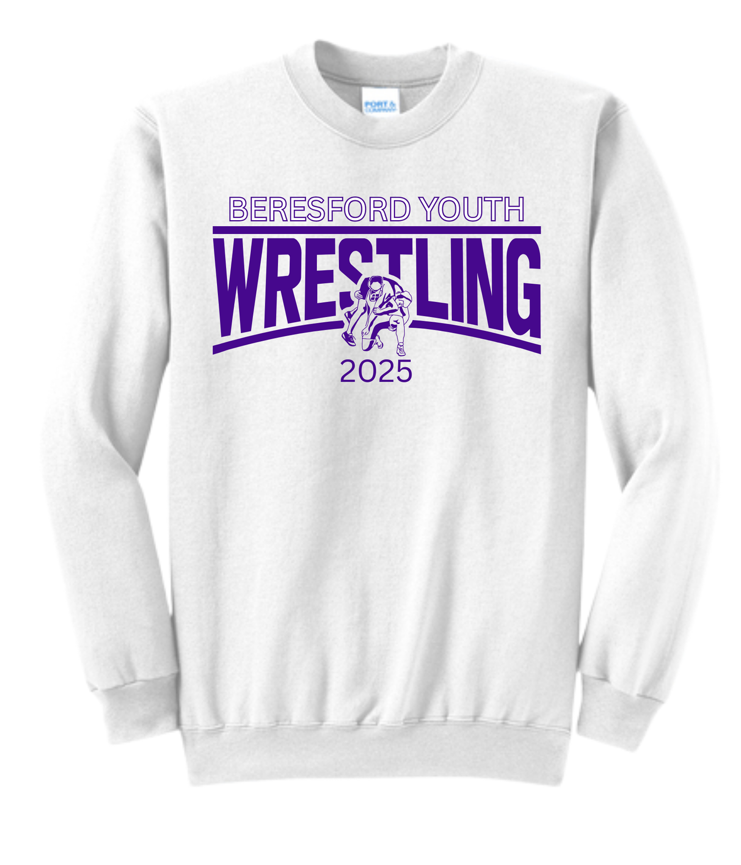 Beresford Youth Wrestling Crewnecks - Wrestler