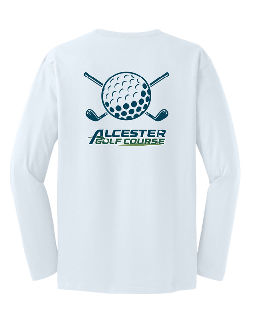 Alcester Golf Course - Unisex Long Sleeved Tee -Golf Ball