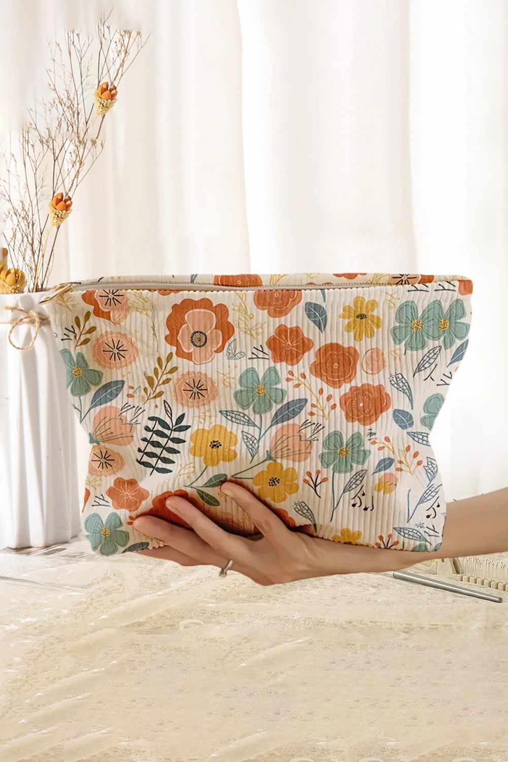 Floral Makeup Bag