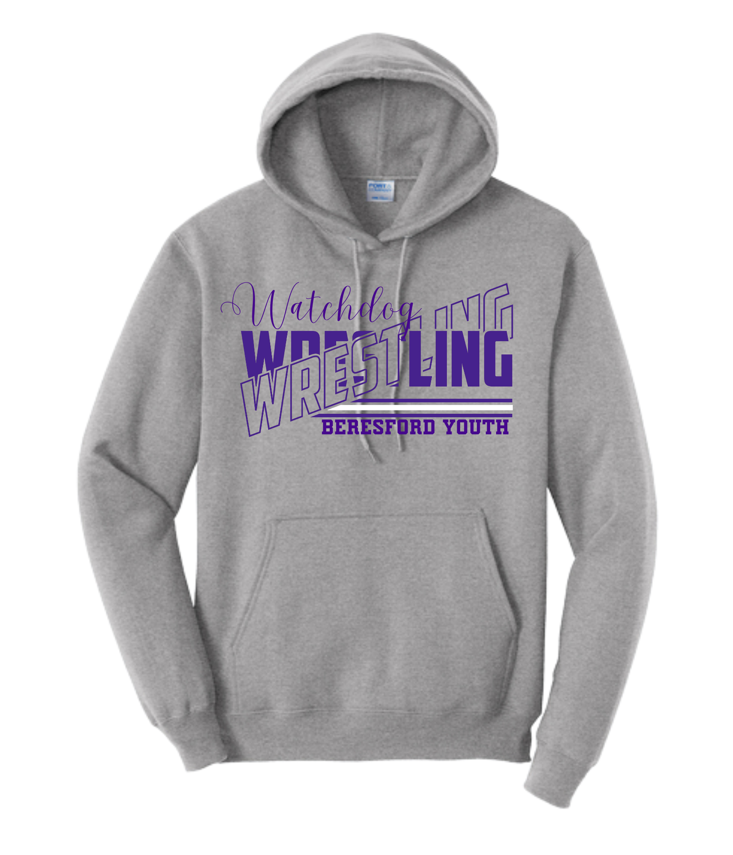 Beresford Youth Wrestling Hoodies - Cursive