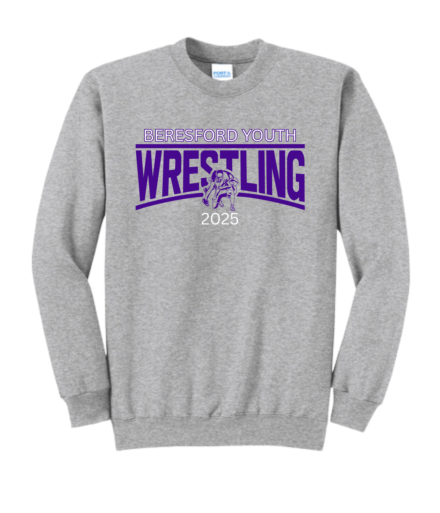 Beresford Youth Wrestling Crewnecks - Wrestler