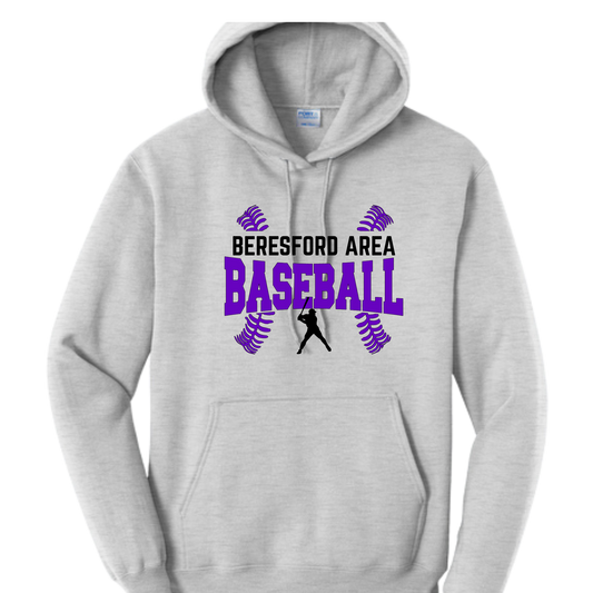 Port & Company Hoodie - Beresford/ Beresford Area - Baseball Stitches