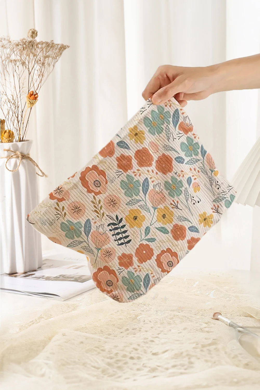 Floral Makeup Bag