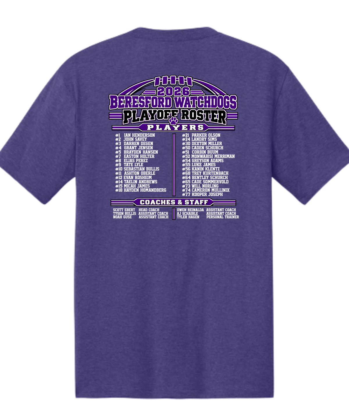 Beresford Watchdogs Football Playoffs - Tshirt