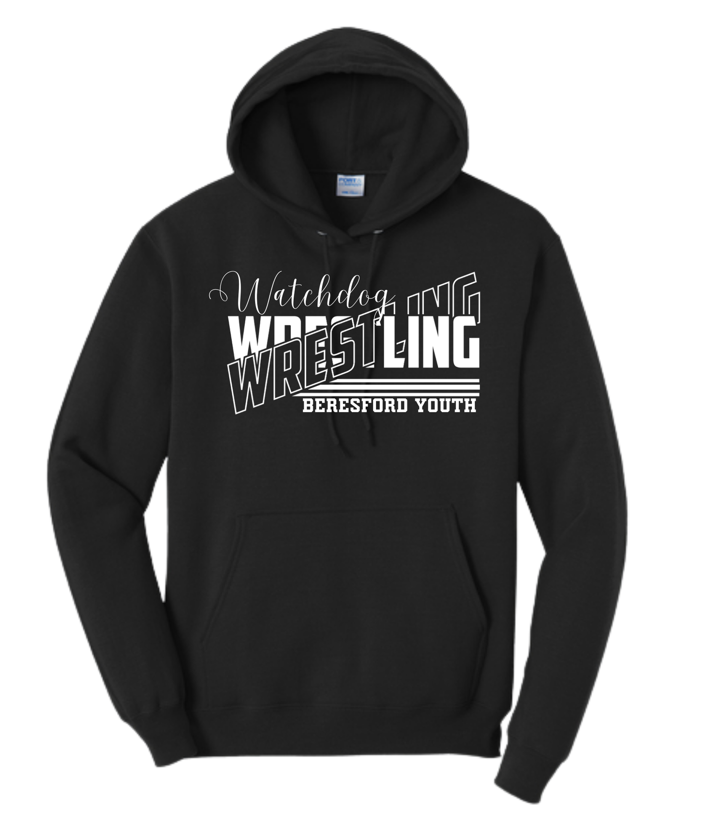Beresford Youth Wrestling Hoodies - Cursive