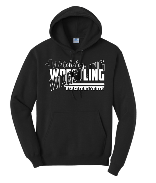 Beresford Youth Wrestling Hoodies - Cursive