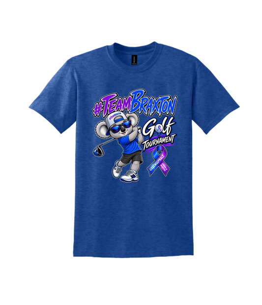 #TEAMBRAXTON Golf Tournament T-shirt - Blue