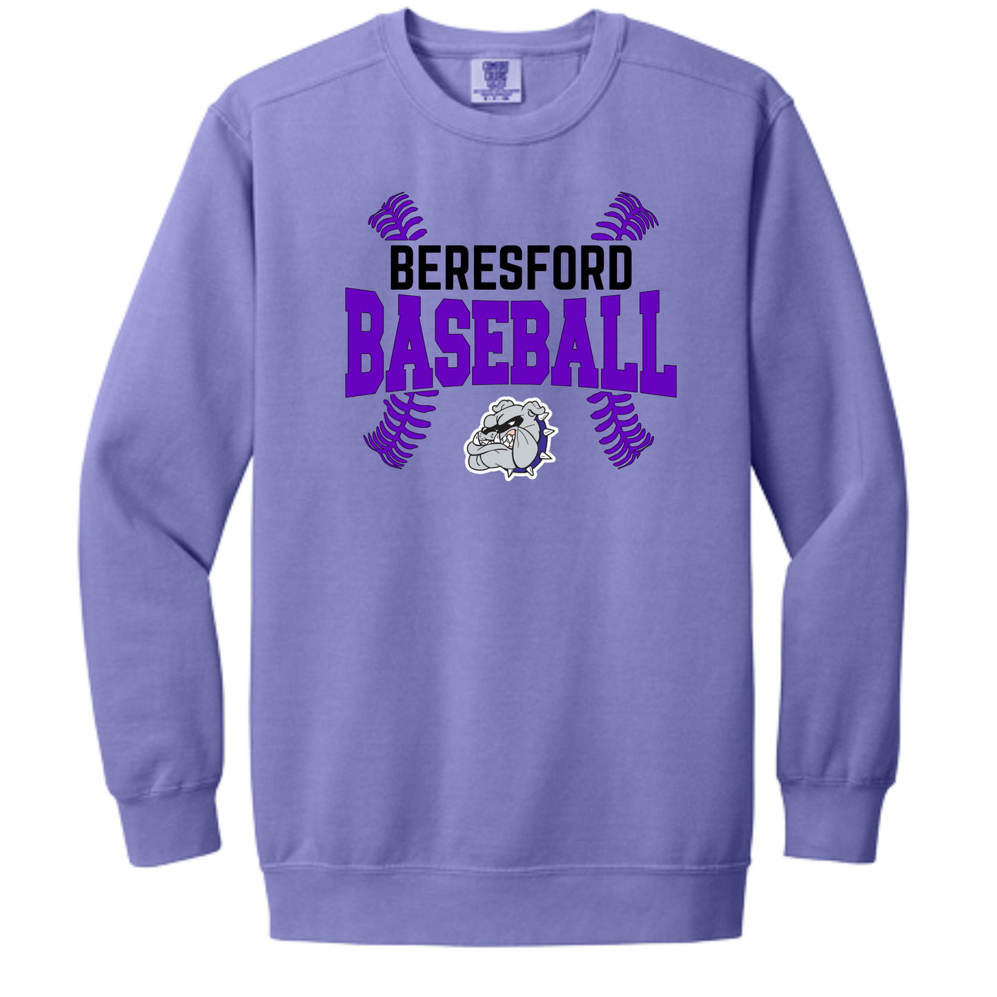 Comfort Colors Crew - Beresford/ Beresford Area - Baseball Stitches