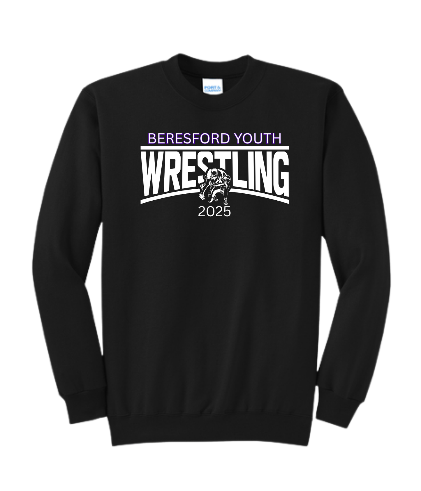 Beresford Youth Wrestling Crewnecks - Wrestler