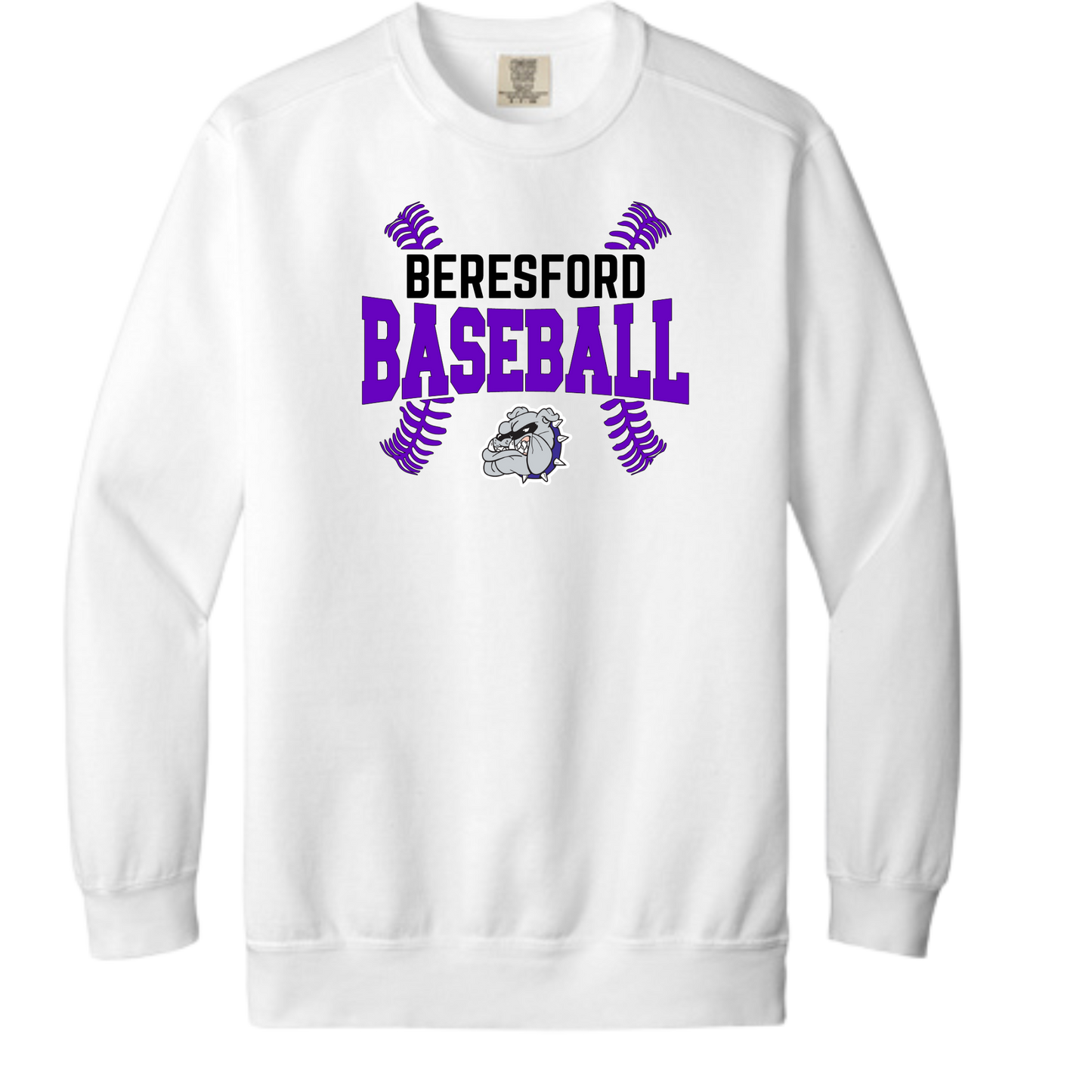 Comfort Colors Crew - Beresford/ Beresford Area - Baseball Stitches