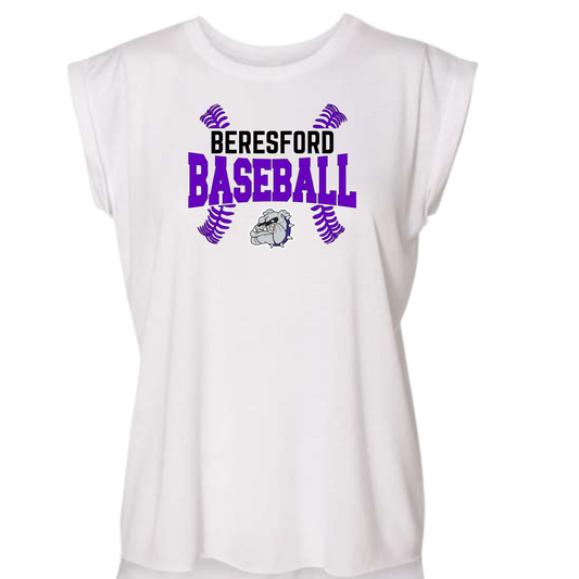 Bella Canvas Muscle Tank - Beresford/ Beresford Area - Baseball Stitches