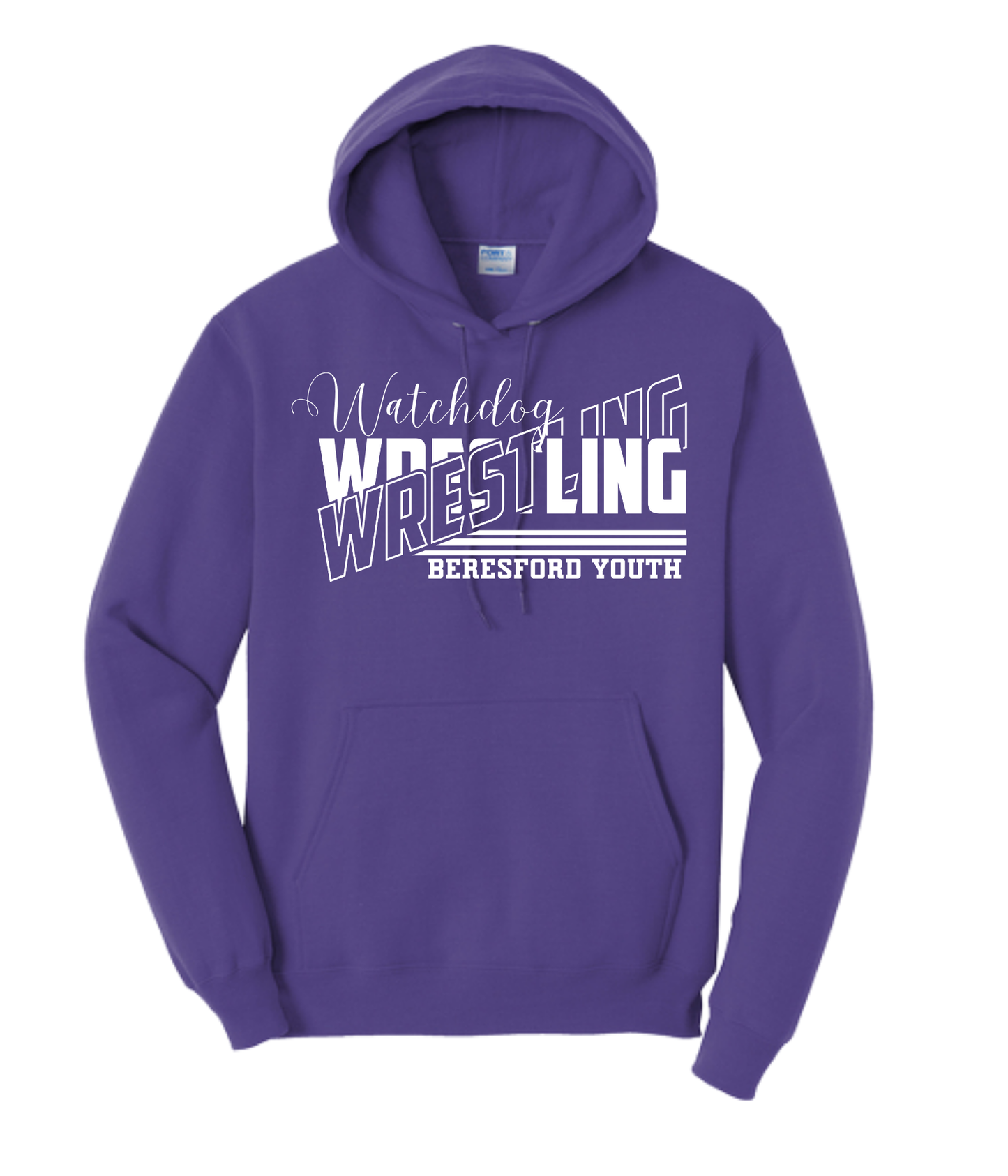 Beresford Youth Wrestling Hoodies - Cursive