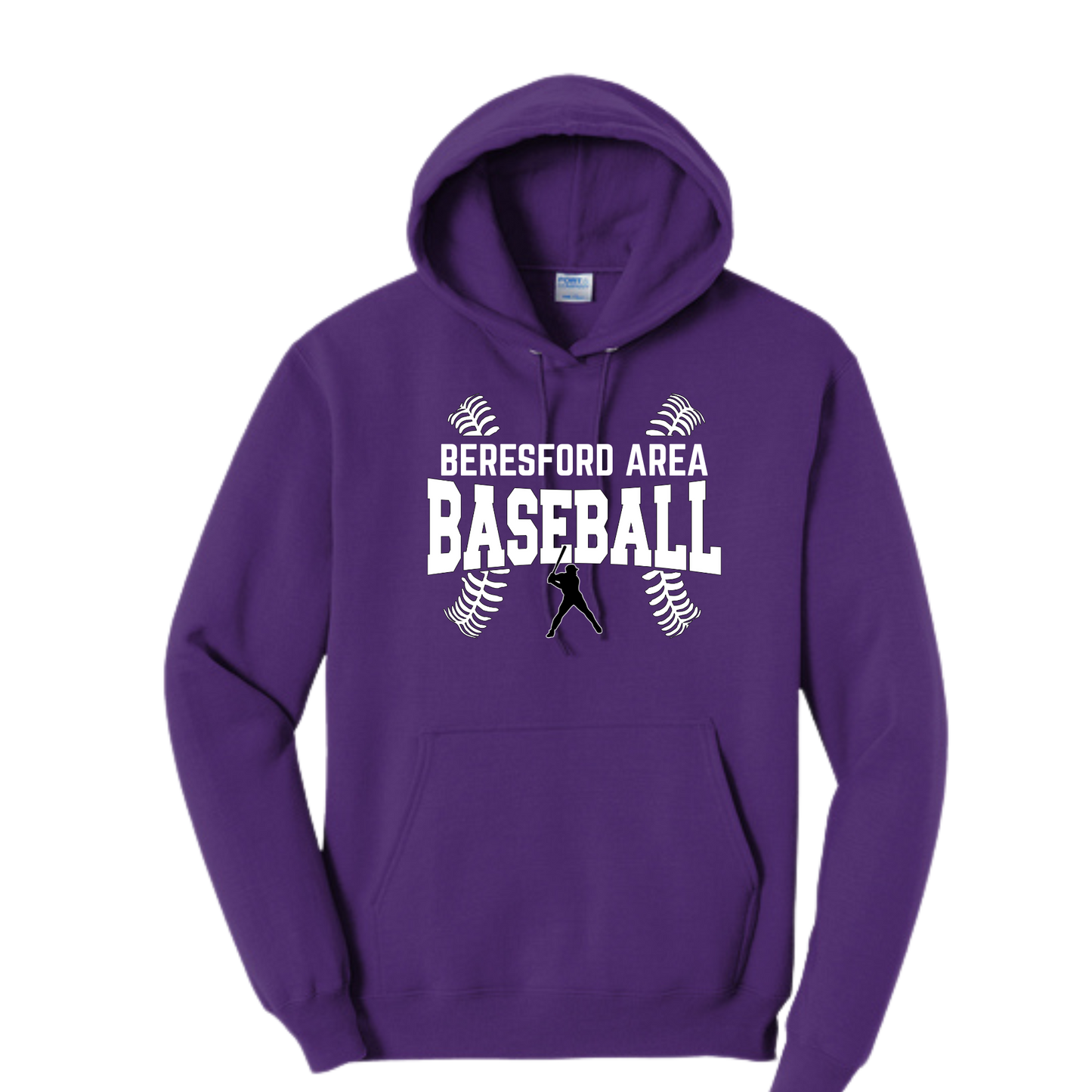 Port & Company Hoodie - Beresford/ Beresford Area - Baseball Stitches