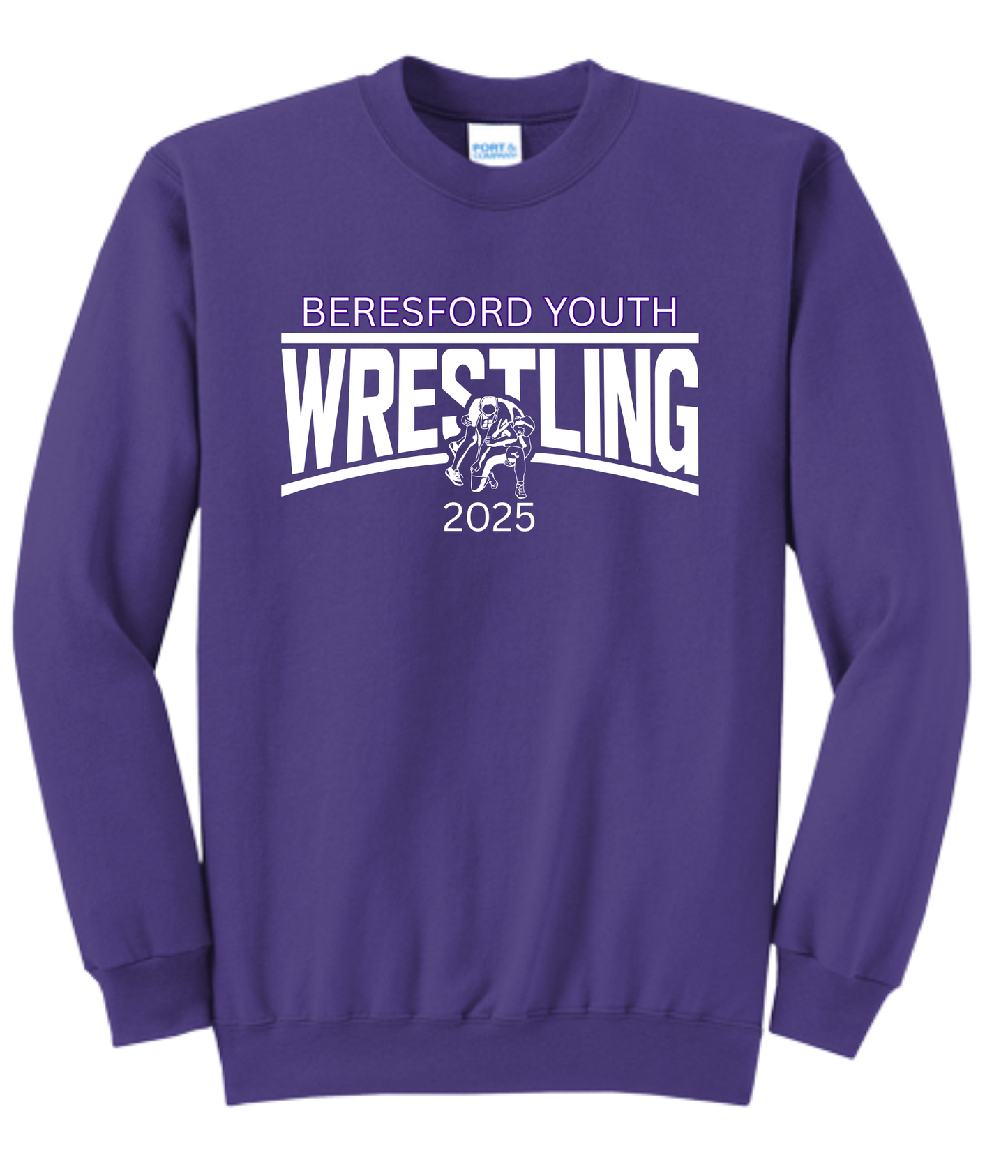 Beresford Youth Wrestling Crewnecks - Wrestler