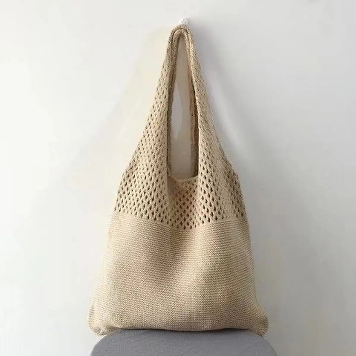 Vintage Knit Tote Bag