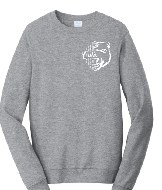 Adult Crew Sweatshirt - 1/2 Face Cub