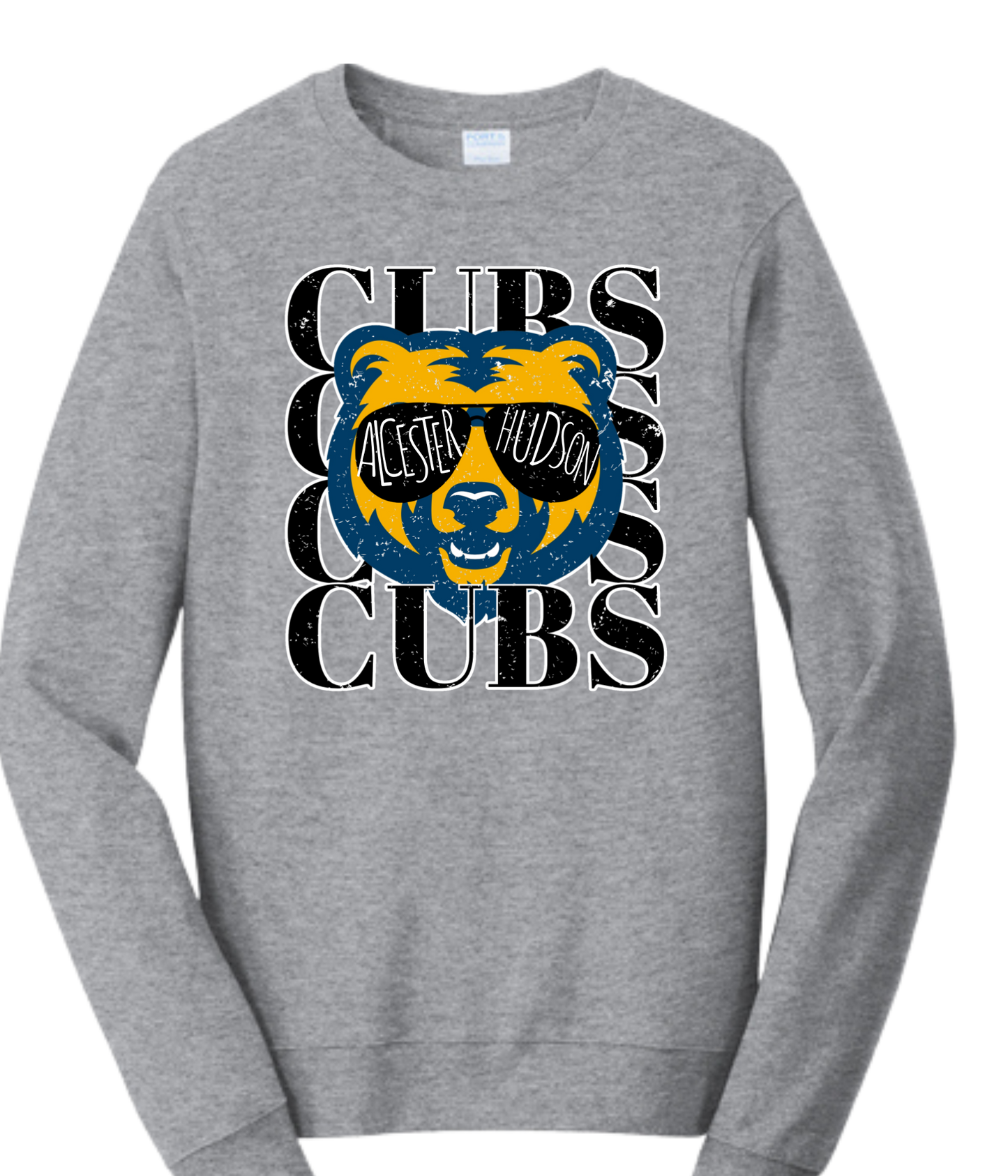 Adult Crew Sweatshirt - Sunglasses Cub