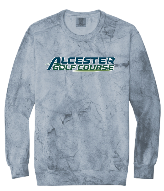 Alcester Golf Course - Color Black Crewneck- Logo