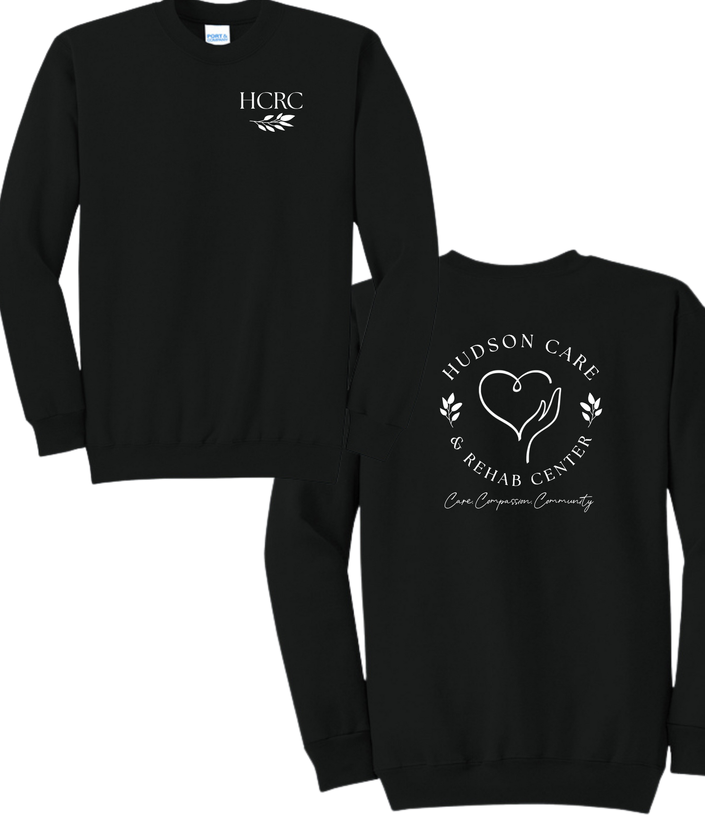 Hudson Care & Rehab - Port & Co Crewneck - Vine