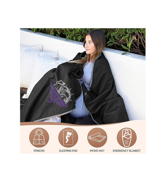 Waterproof Outdoor Sherpa Lining Blanket - 1/2 Face Watchdog