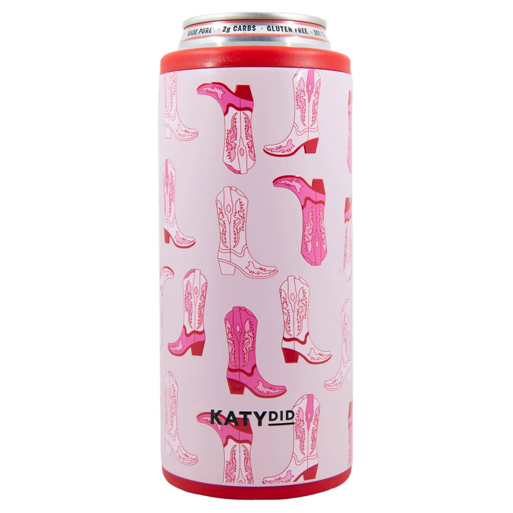 Pink Cowgirl Slim Can Koozie