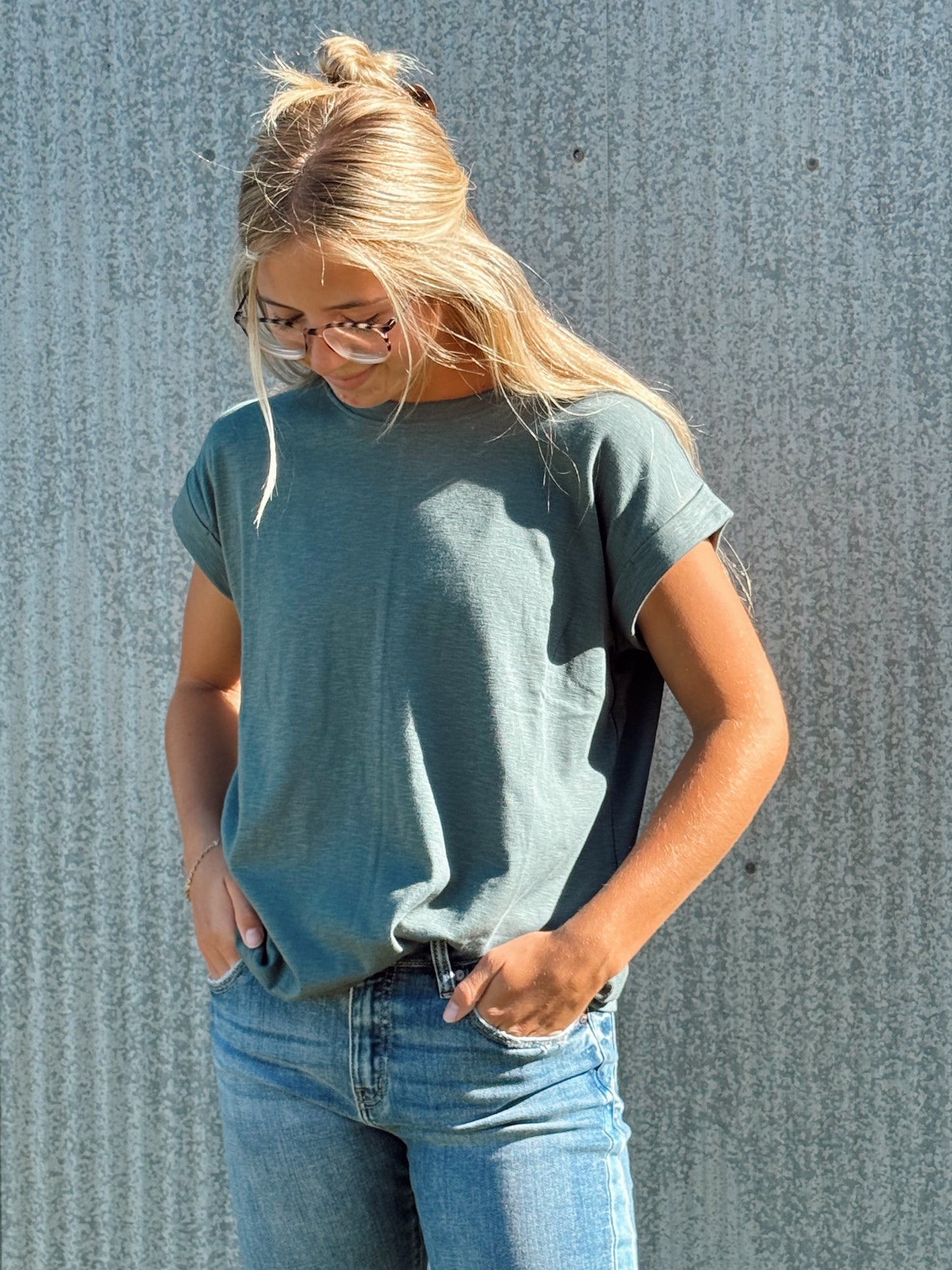 Zenana T-shirt- Jade